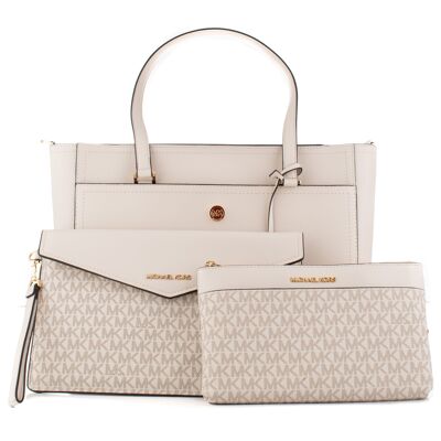 SET BOLSO MICHAEL KORS 35T1G5MT7T-VANILLA