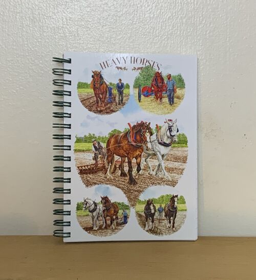 HEAVY HORSES A6 NOTEBOOK