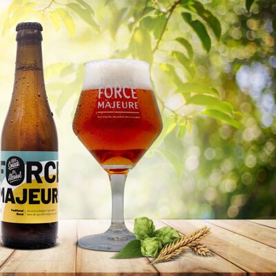 Force Majeure Traditionelles blondes, alkoholfreies belgisches Bier