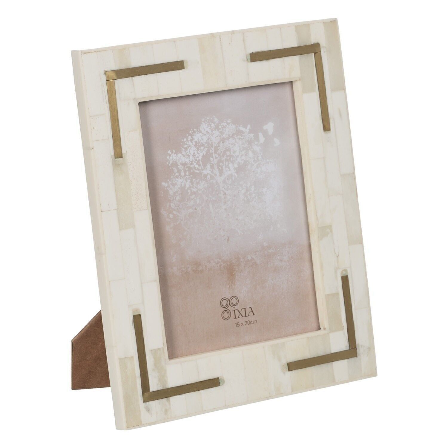 Buy wholesale PHOTO HOLDER 15X20 CREAM-GOLD RESIN 607789