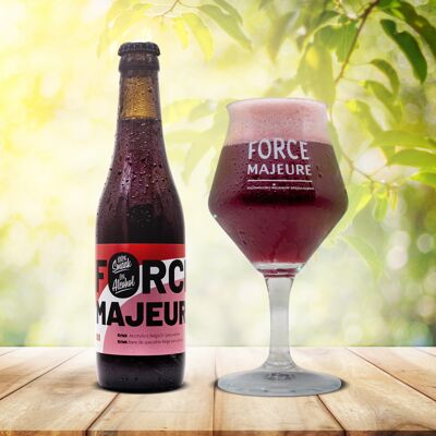 Fuerza mayor Kriek cerveza de frutas tradicional belga sin alcohol