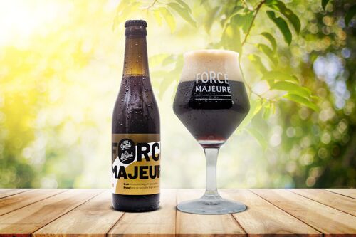 Force Majeure Bruin non alcoholic traditional Belgian Dubbel beer