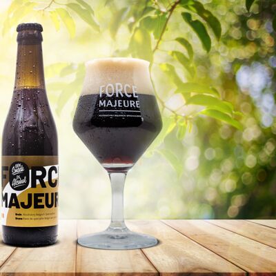 Force Majeure Bruin non alcoholic traditional Belgian Dubbel beer