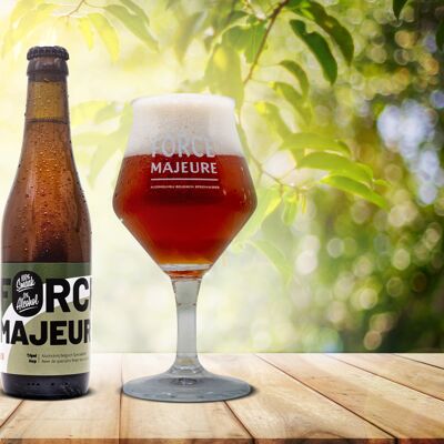Fuerza mayor Tripel Hop cerveza tradicional belga sin alcohol