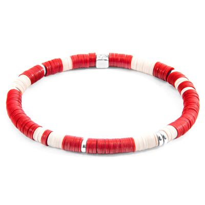 Bracciale in argento rosso Malawi e disco in vinile