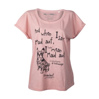 T-Shirt "Zivilcourage", Damen, rosa