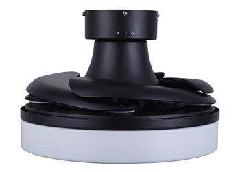 FANAWAY - Ventilateur de plafond Orbit à pales rétractables, télécommande et éclairage, noir 5