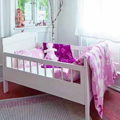 Ropa de cama infantil flor rosa