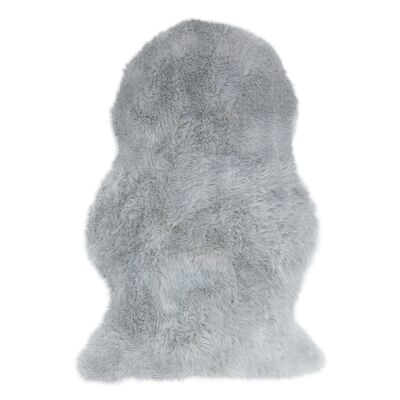 Auckland Single Faux Sheepskin 070x100cm Silver