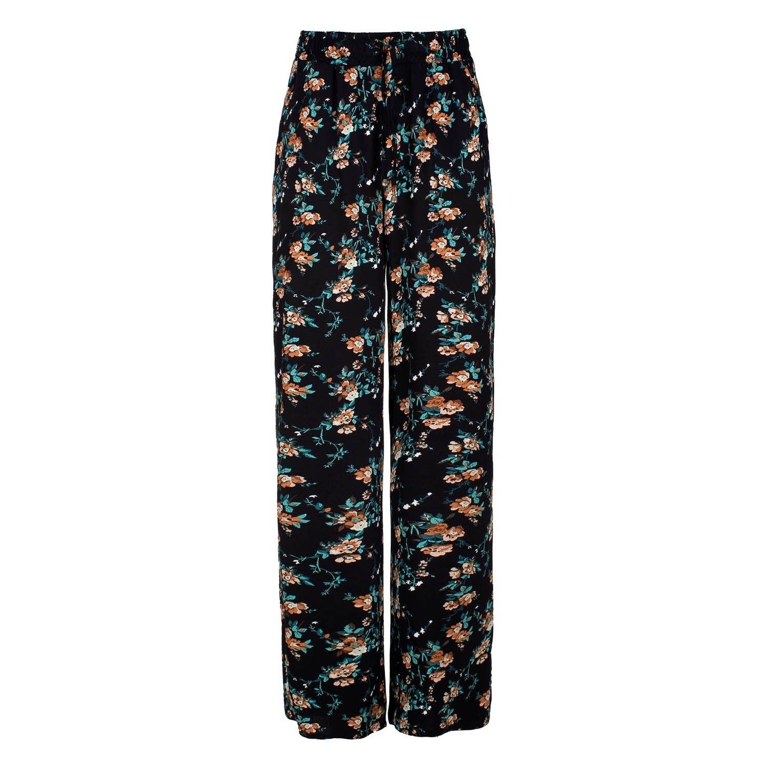 Pantalones de 2024 flores anchos