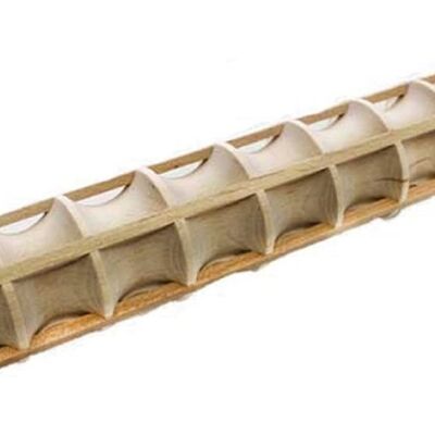 Wooden rolling pin for ravioli length cm.55 diam.cm.5