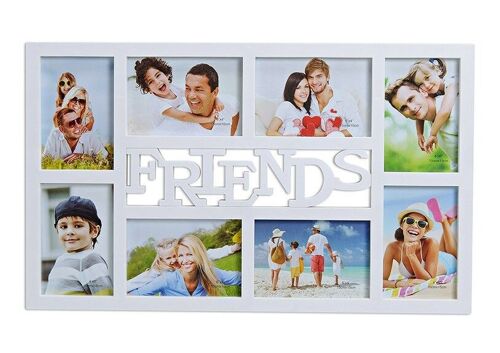 Fotorahmen Friends für 8 Fotos aus Kunststoff, B53 x H32 cm