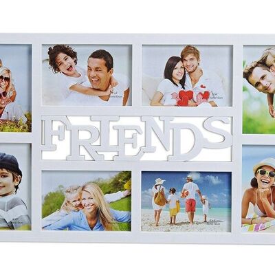 Fotorahmen Friends für 8 Fotos aus Kunststoff, B53 x H32 cm