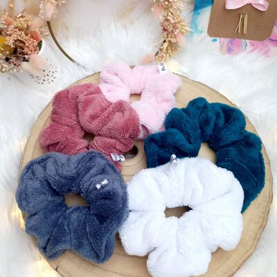 Scrunchie de bambú para la ducha