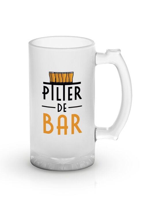 Chope de bière "Pilier de Bar"