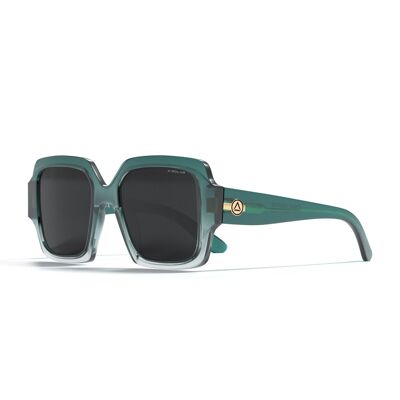 ULLER Nazare Green Striped / Black Sunglasses