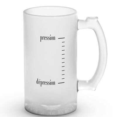 "Pressure/Depression" beer mug