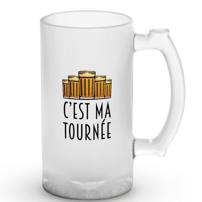 Chope de bière "C'est ma tournée"