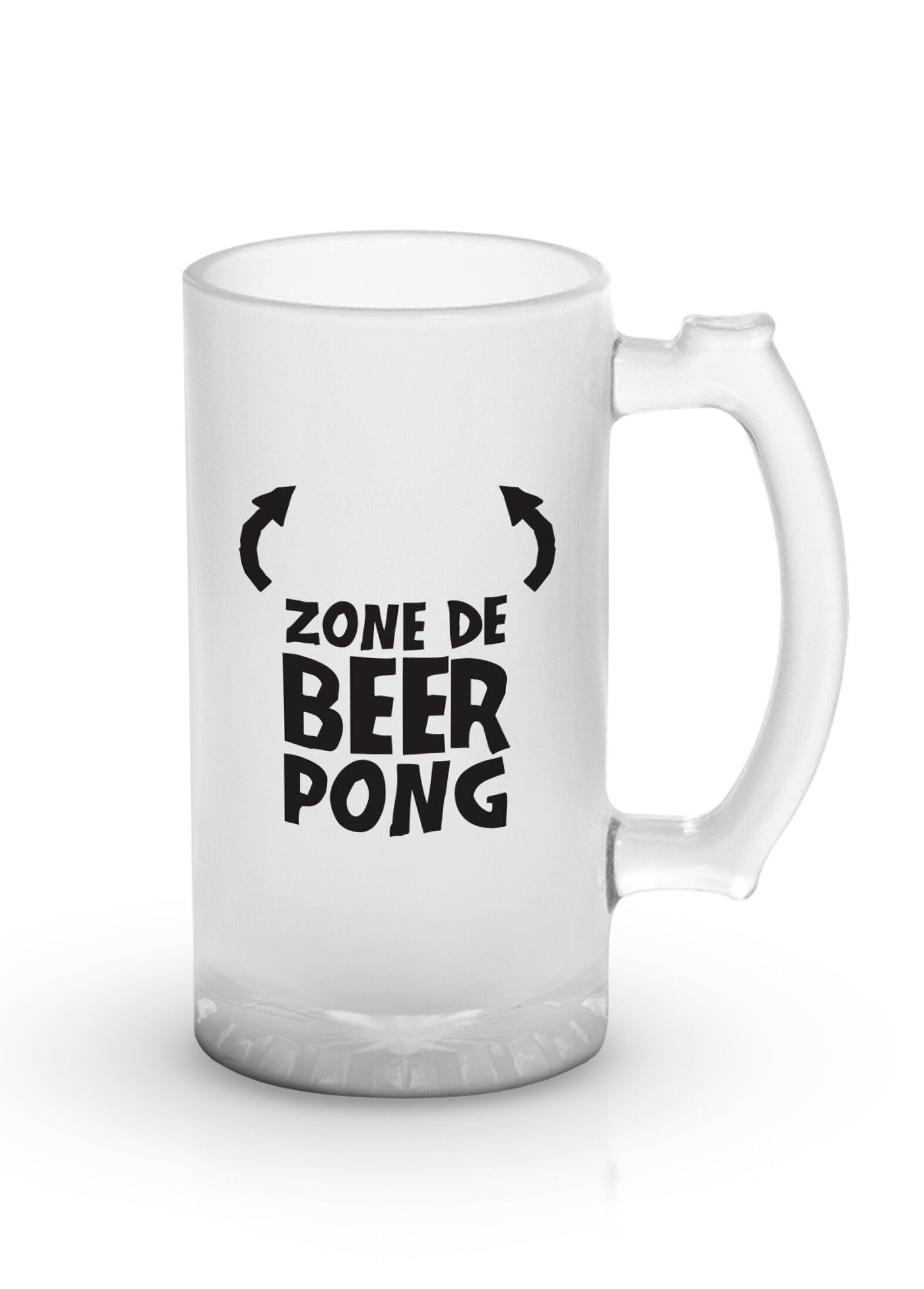 Boccale di birra "Zone de Beer Pong".