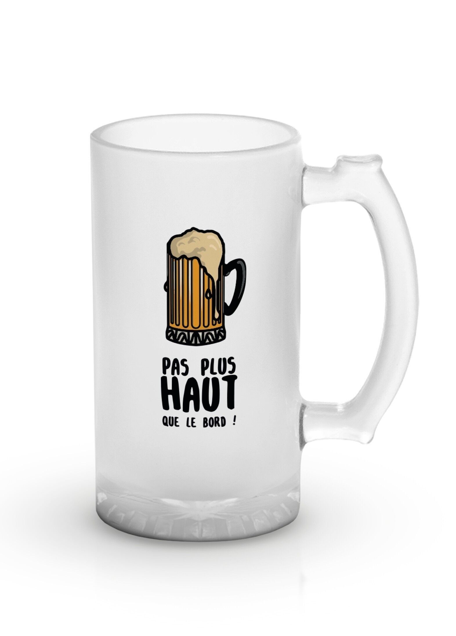 Boccale di birra "Non più alto del bordo"