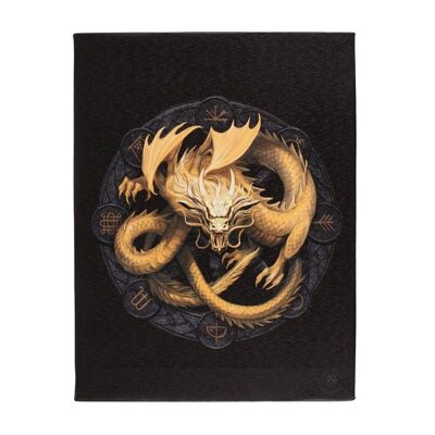 Placa de lona Imbolc Dragon de 19x25 cm de Anne Stokes