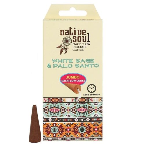 Native Soul White Sage & Palo Santo Incense Backflow Cones