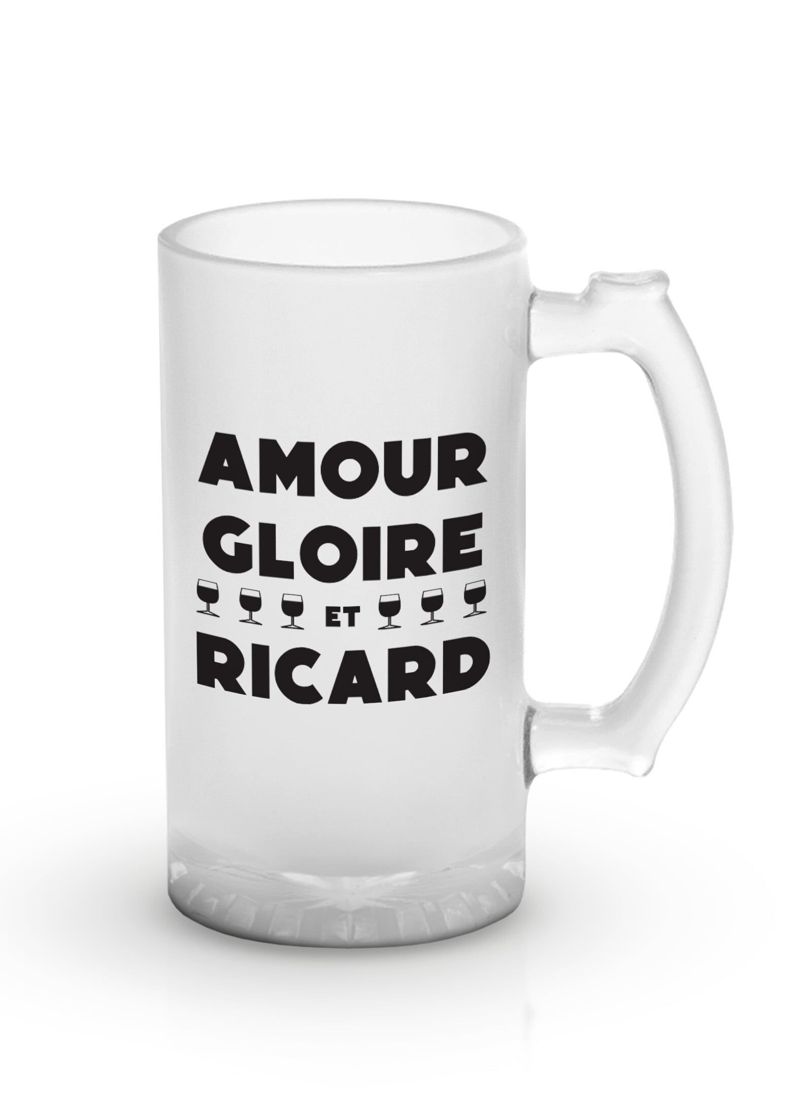 Boccale di birra "Amore, gloria e Ricard".