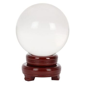 Boule de cristal de 13 cm avec support 2