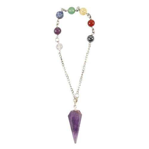 Amethyst Chakra Pendulum Bracelet