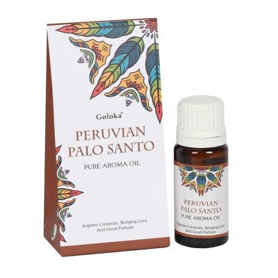 Goloka Aceite con Fragancia de Palo Santo Peruano 10ml Display de 12 Botellas