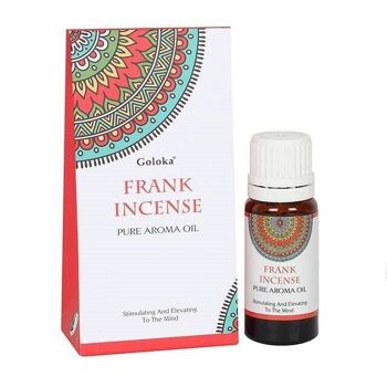 Goloka 10ml Frank Oilbano Parfum Huile Présentoir de 12 Bouteilles