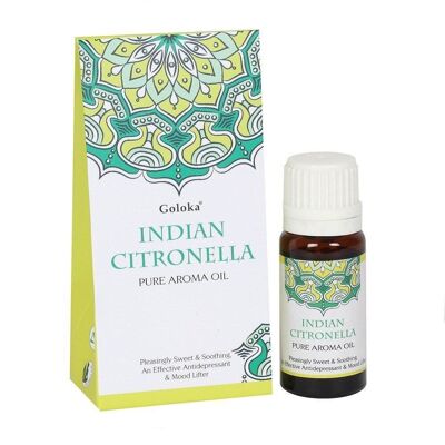 Goloka 10 ml d'huile parfumée à la citronnelle indienne