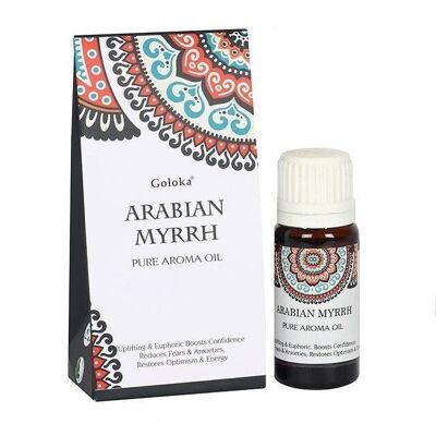 Goloka 10ml Arabian Myrrh Fragrance Oil Display of 12 Bottles