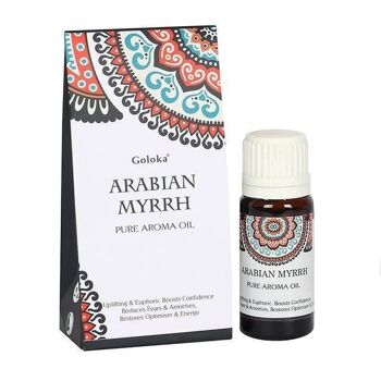 Goloka 10 ml d'huile parfumée à la myrrhe arabe Affichage de 12 bouteilles