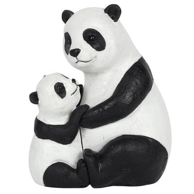 Ornamento panda madre e bambino