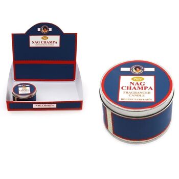 Boîte à bougie Nag Champa de 7,5 cm