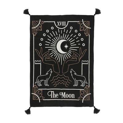 Kleiner Mond-Tarot-Karten-Wandteppich