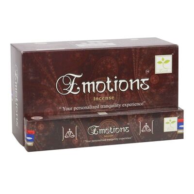 12 confezioni di bastoncini di incenso Emotions di Satya