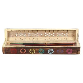 Coffret Chakra Encens Mixte Bois 4