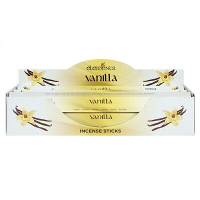 Set mit 6 Päckchen Elements Vanilla Räucherstäbchen