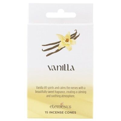 Set mit 12 Päckchen Elements Vanilla Räucherkerzen