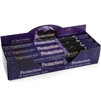 Lot de 6 paquets de bâtons d'encens Protection Spell par Lisa Parker