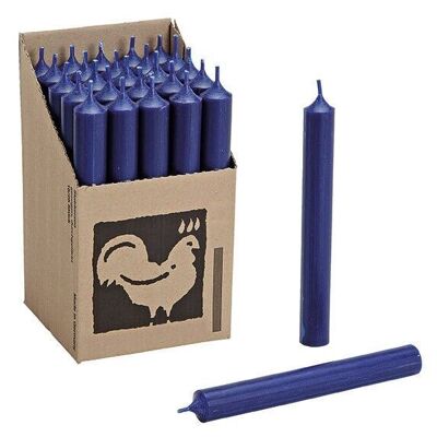 Colore candela conica: blu scuro (L / A / P) 2x18x2 cm