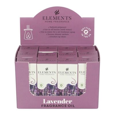 Set mit 12 Elements Lavendel-Duftölen