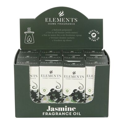 Set mit 12 Elements Jasmine Duftölen