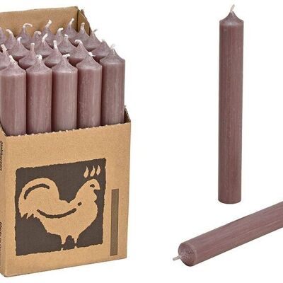 Stick candle mud, solid-colored Ø 2x18 cm