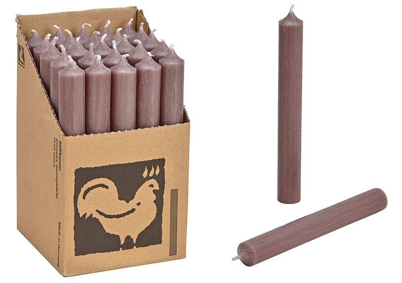 Candela in stick di fango, tinta unita Ø 2x18 cm Durata ca. 8 ore