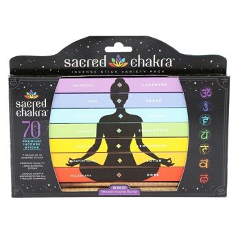 Coffret Cadeau Bâtons d'Encens Chakra Sacré