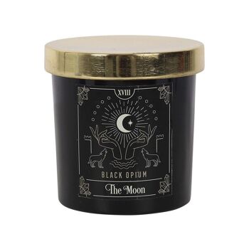Bougie Tarot Opium Noir La Lune 1