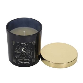 Bougie Tarot Opium Noir La Lune 2